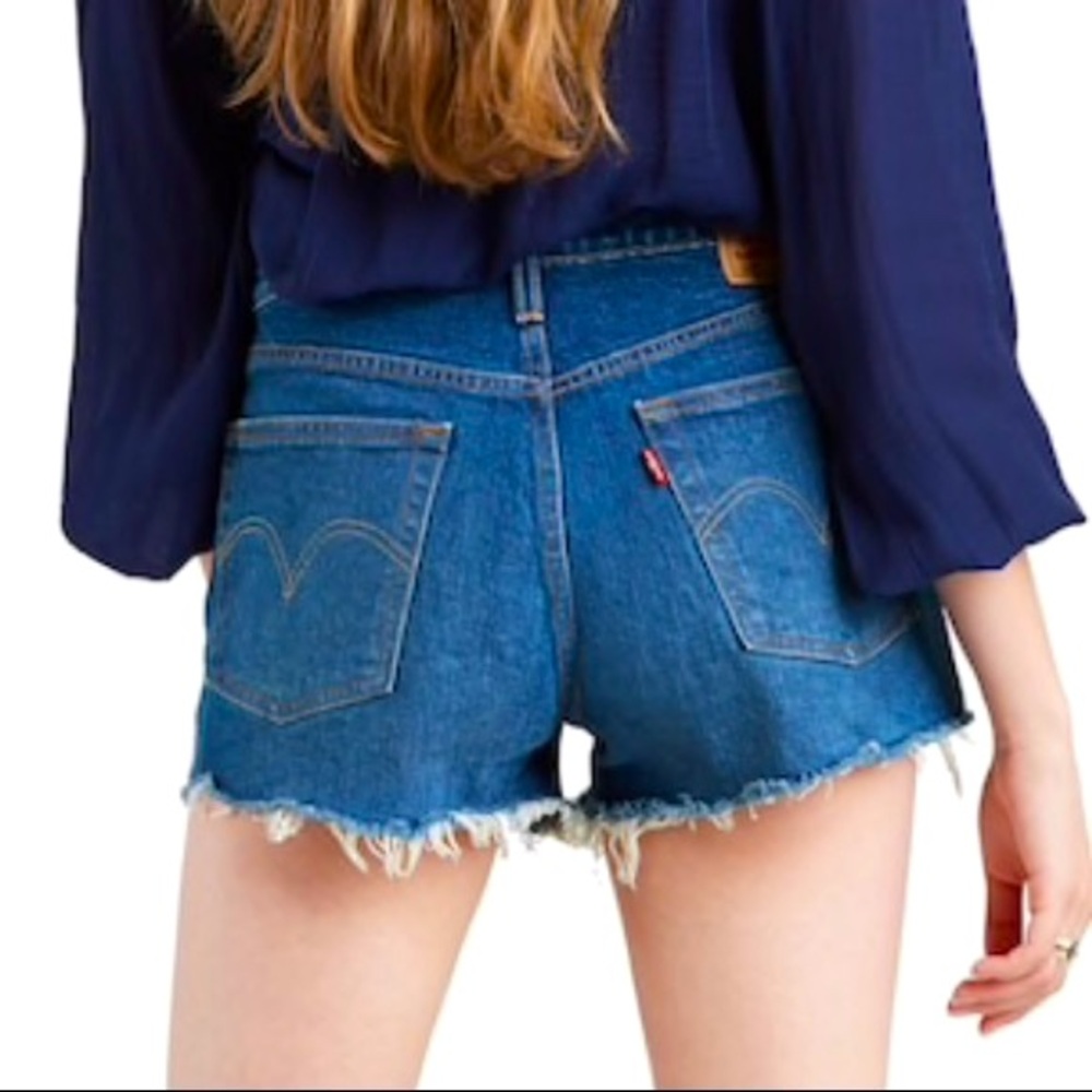 Levi’s 501 Original Fit High Waist Shorts - Indigo, Size W29